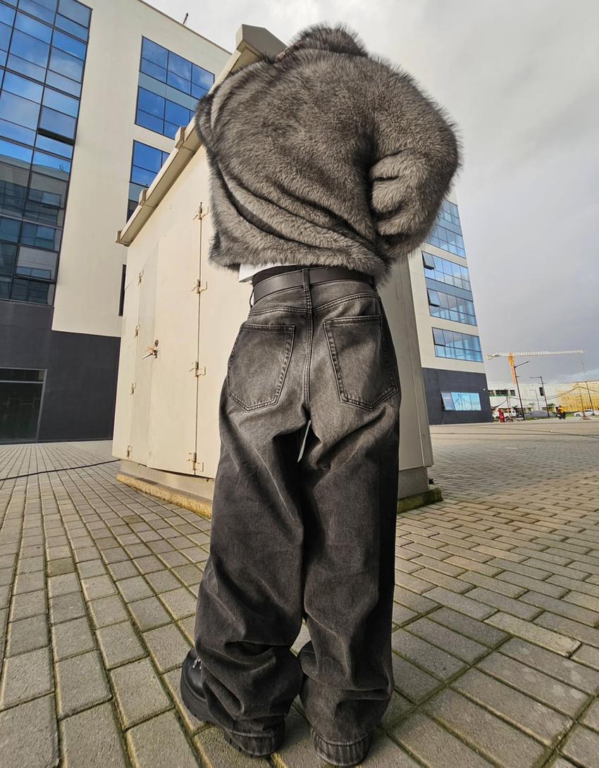 Jeans super baggy fit-Noir