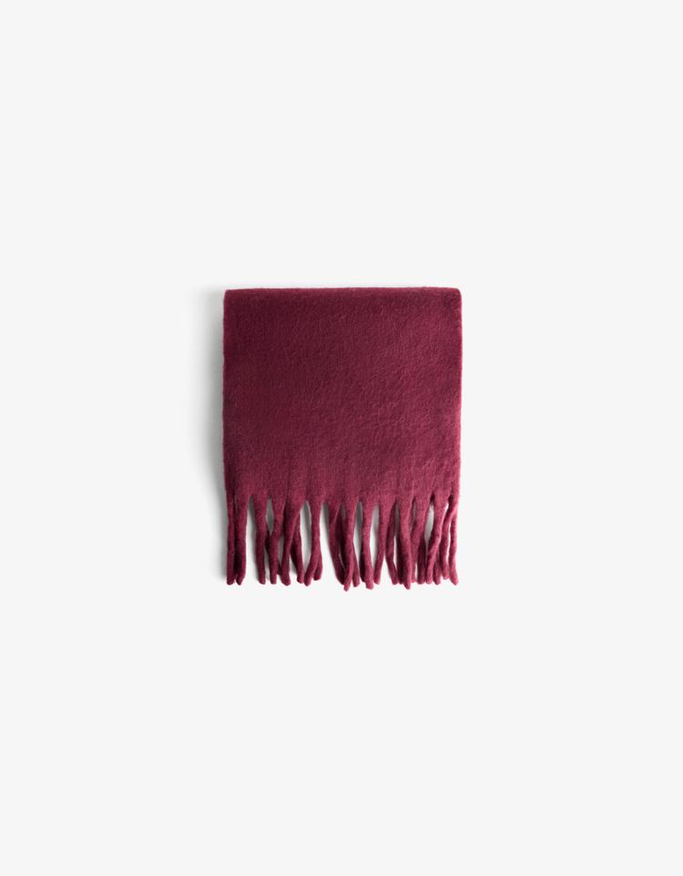 Solid-coloured scarf