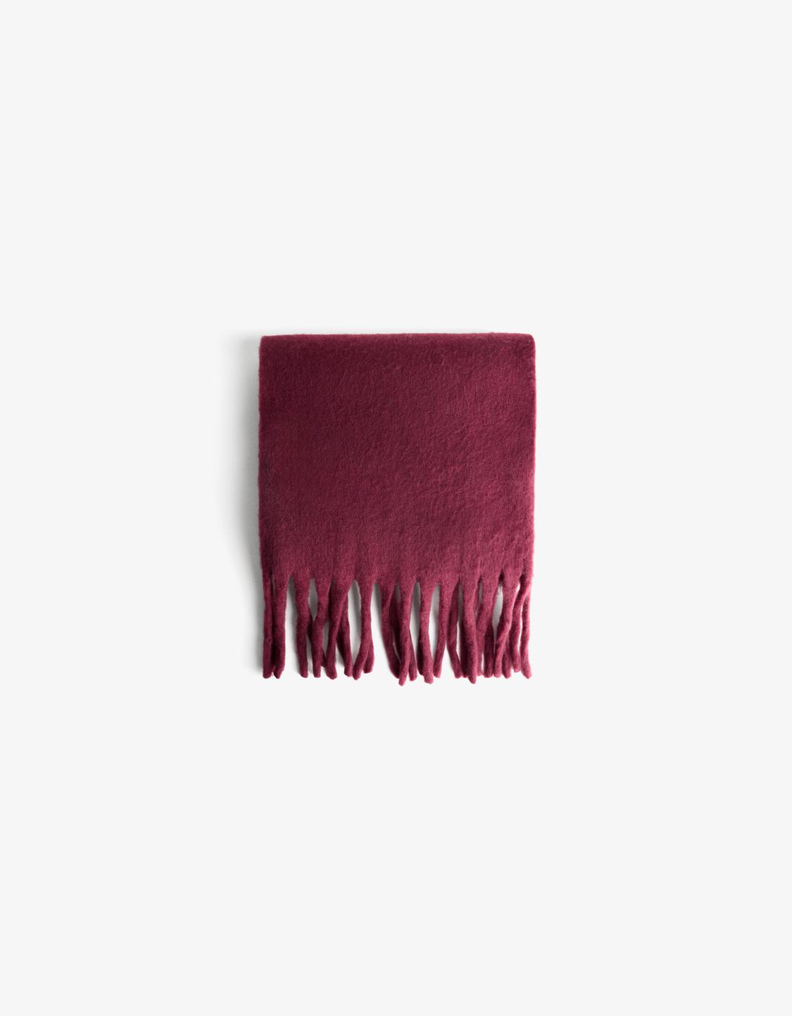Solid-coloured scarf