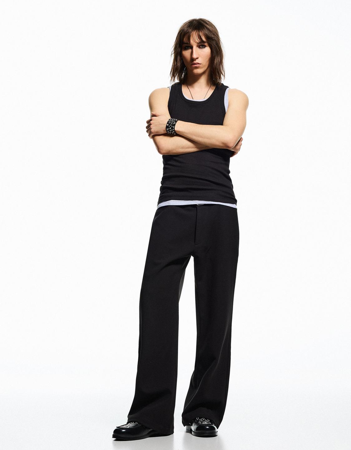 Pantaloni flare fit tailored fit