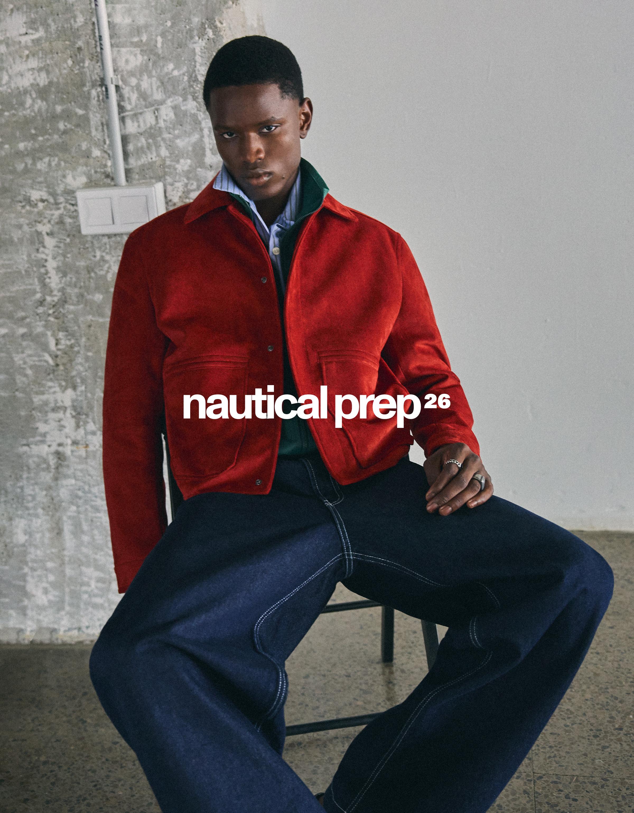 Faux suede jacket — Red