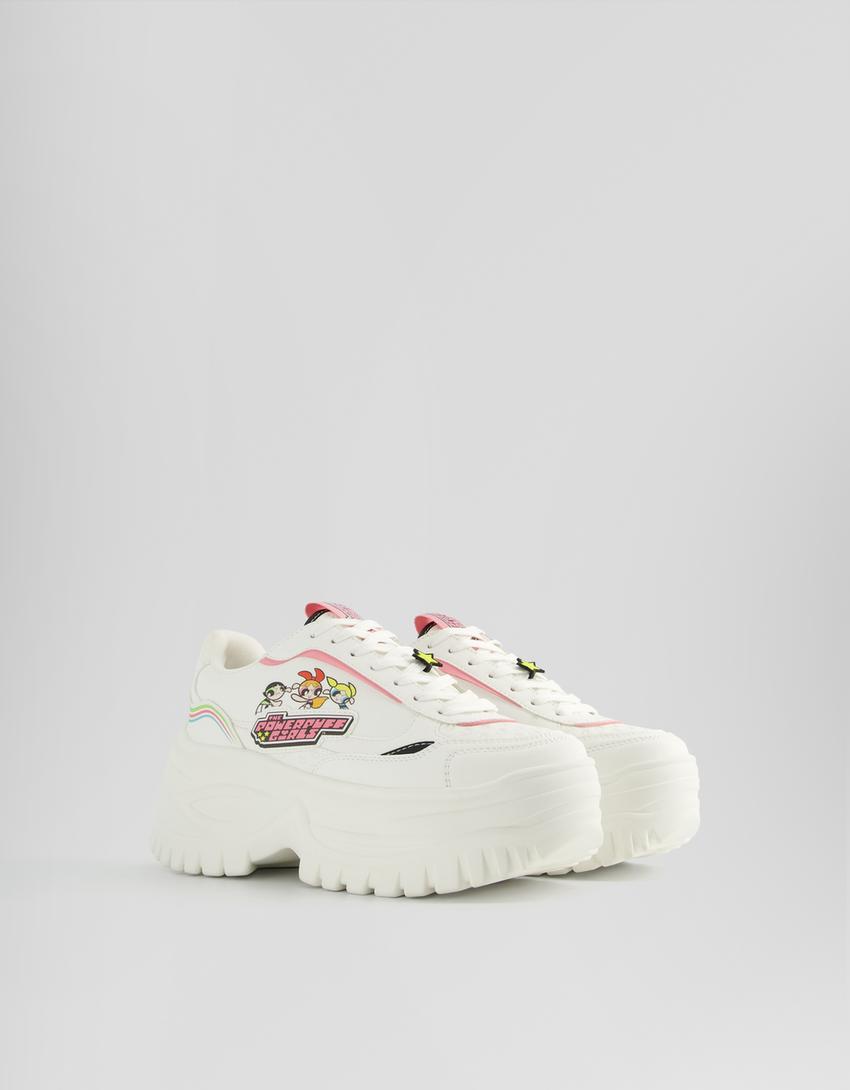 Sneakers volume Les Super Nanas-Blanc-2