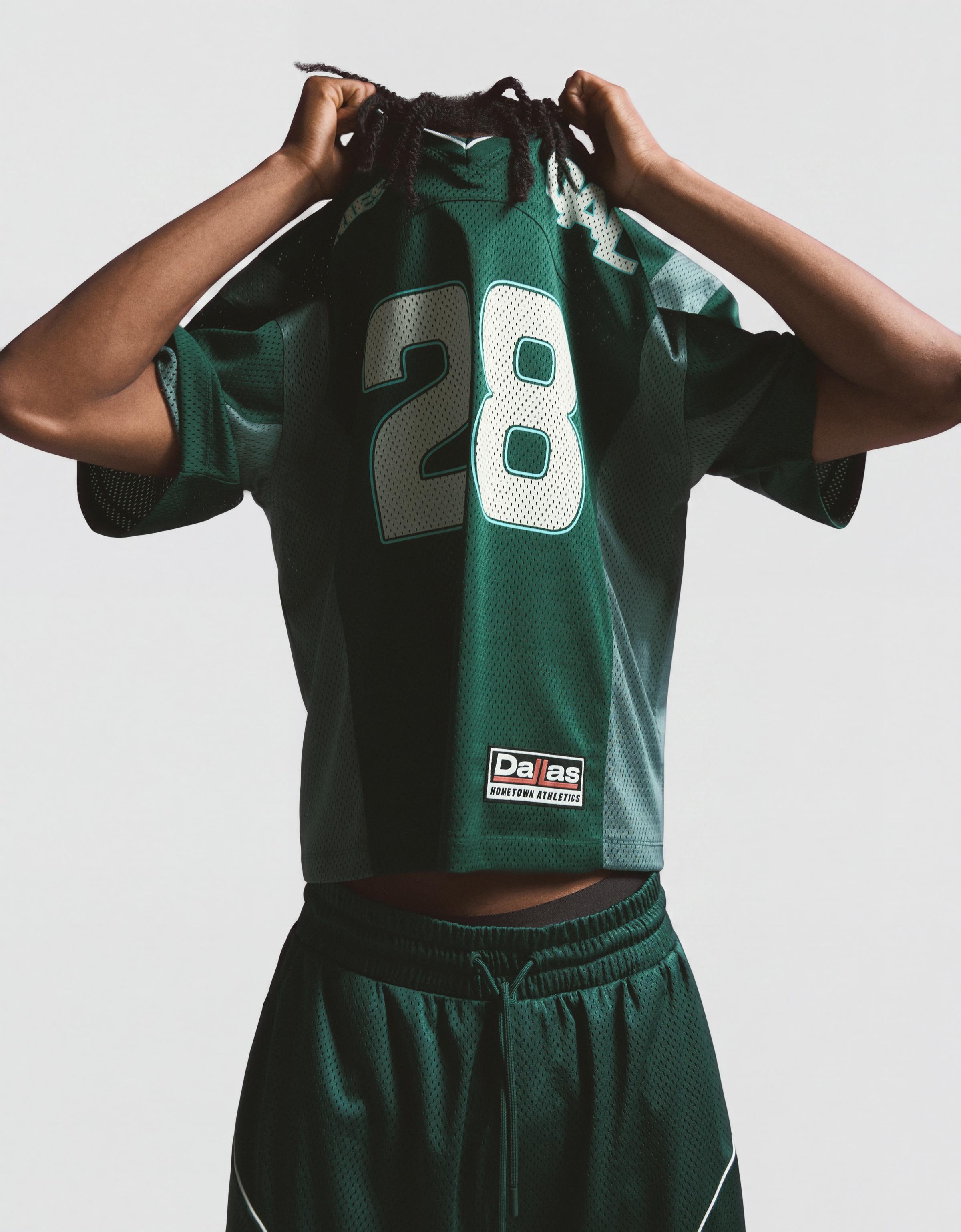 Short sleeve mesh T-shirt — Green