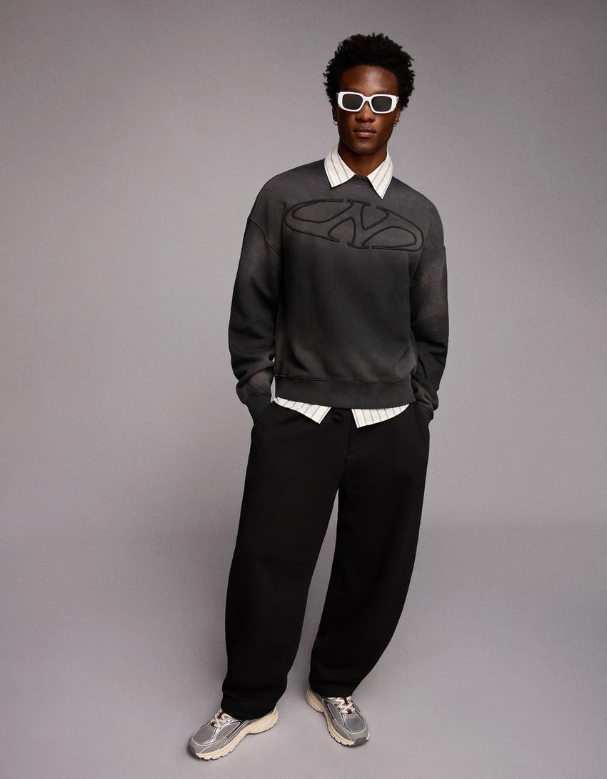 Pantalone balon kroja-Crna-3