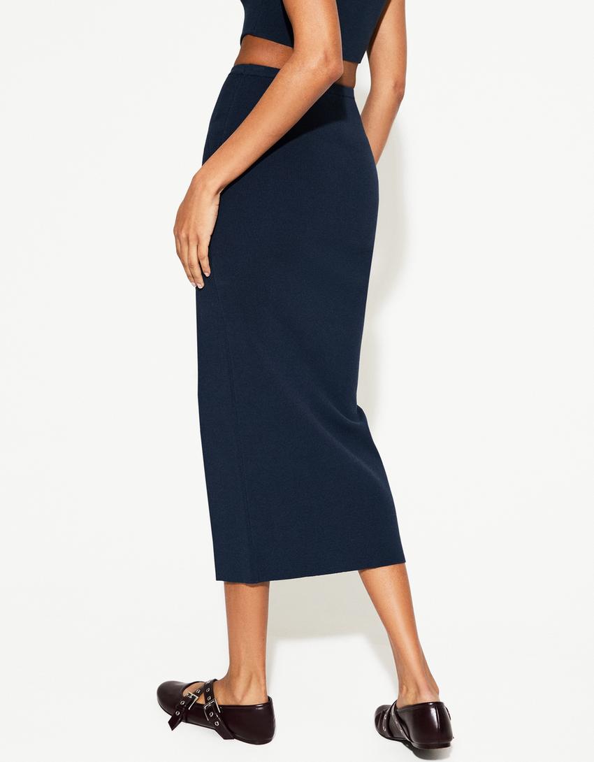 Midi skirt-Blue