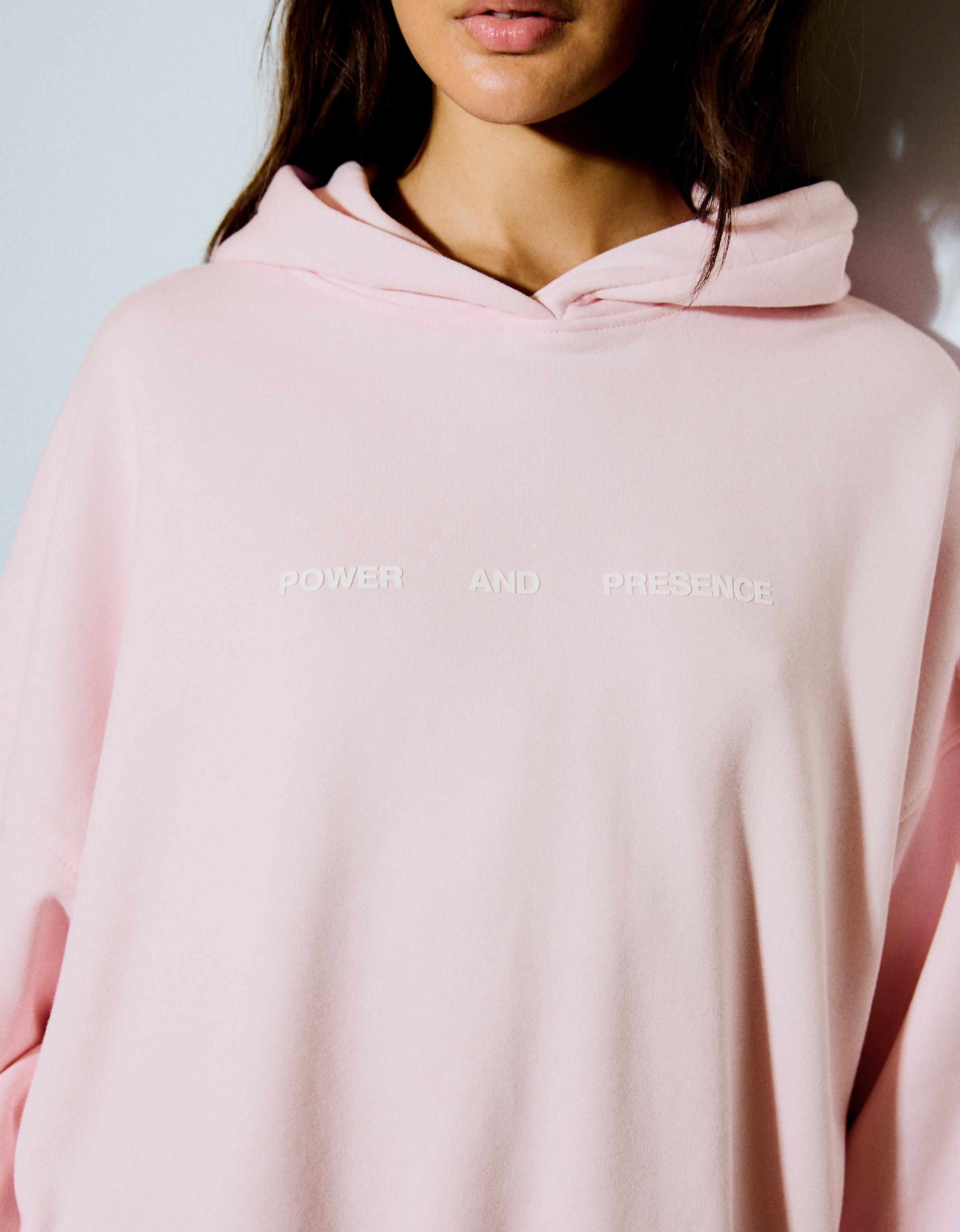 Oversize print hoodie — Pink