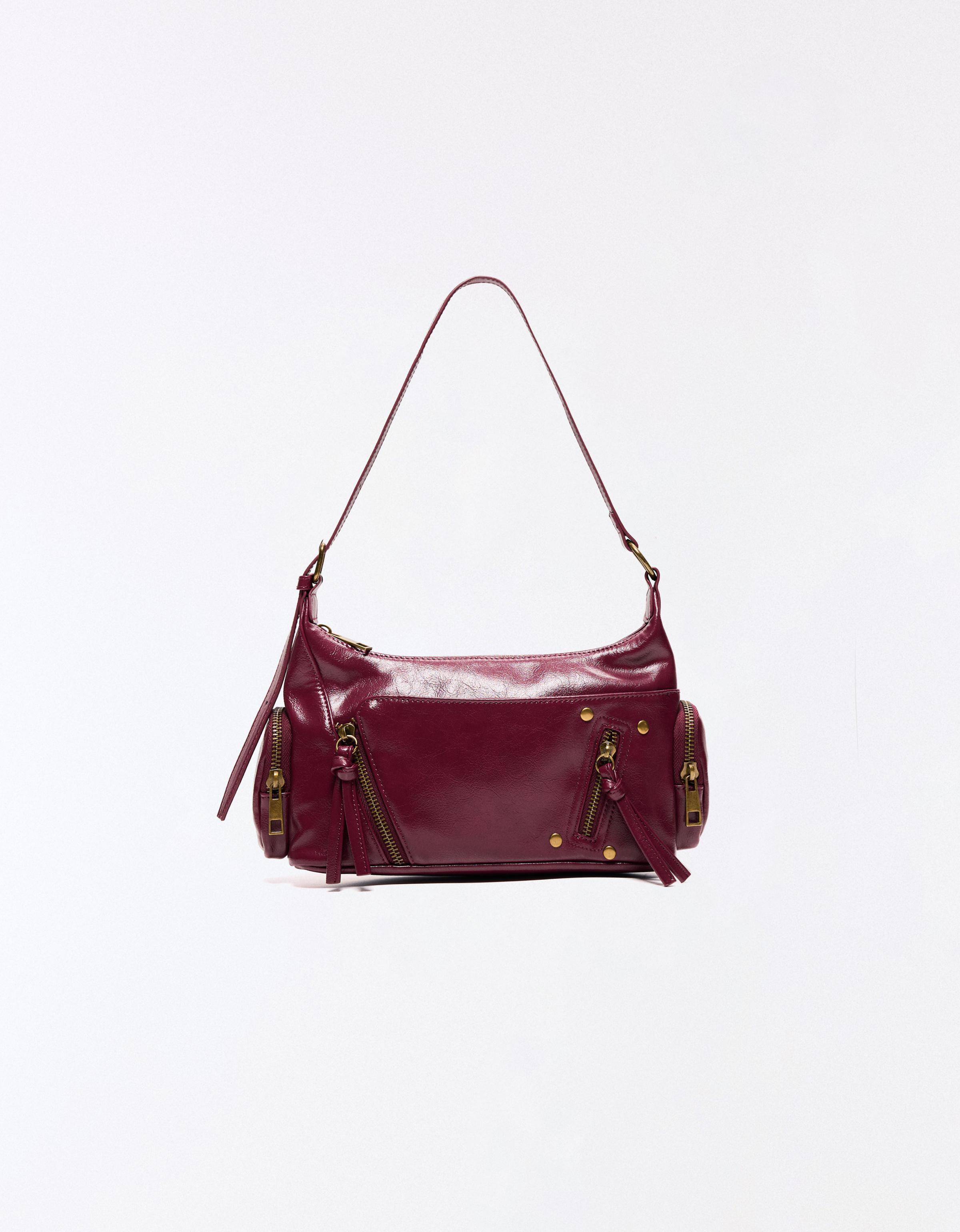Mini zip bag — Burgundy