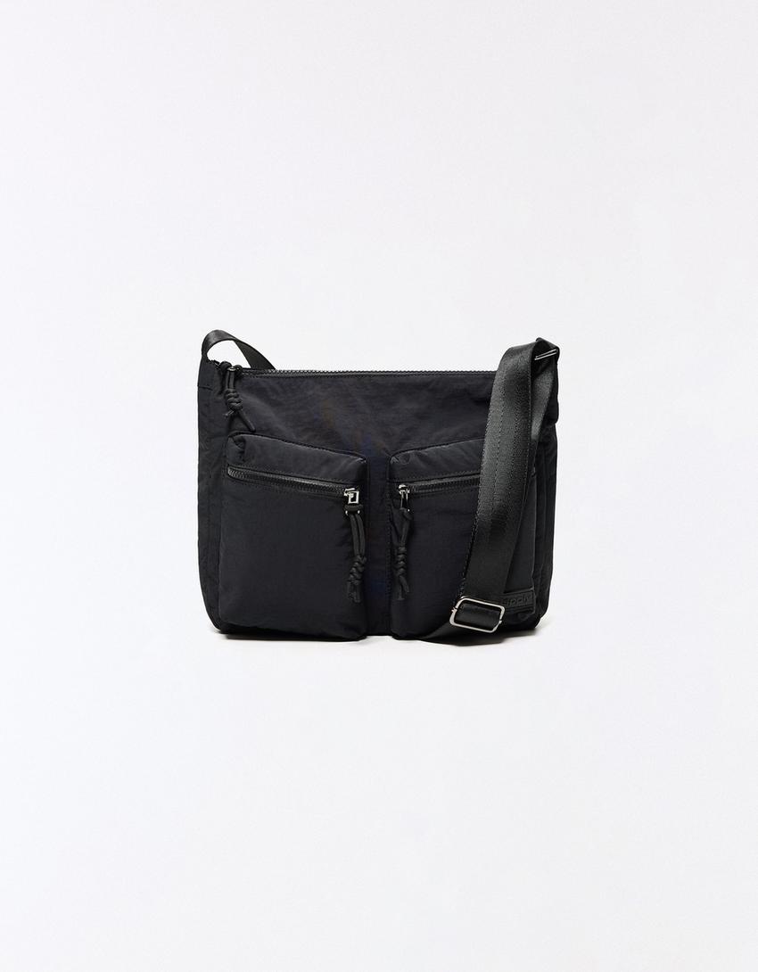Sac technique double poche-Noir