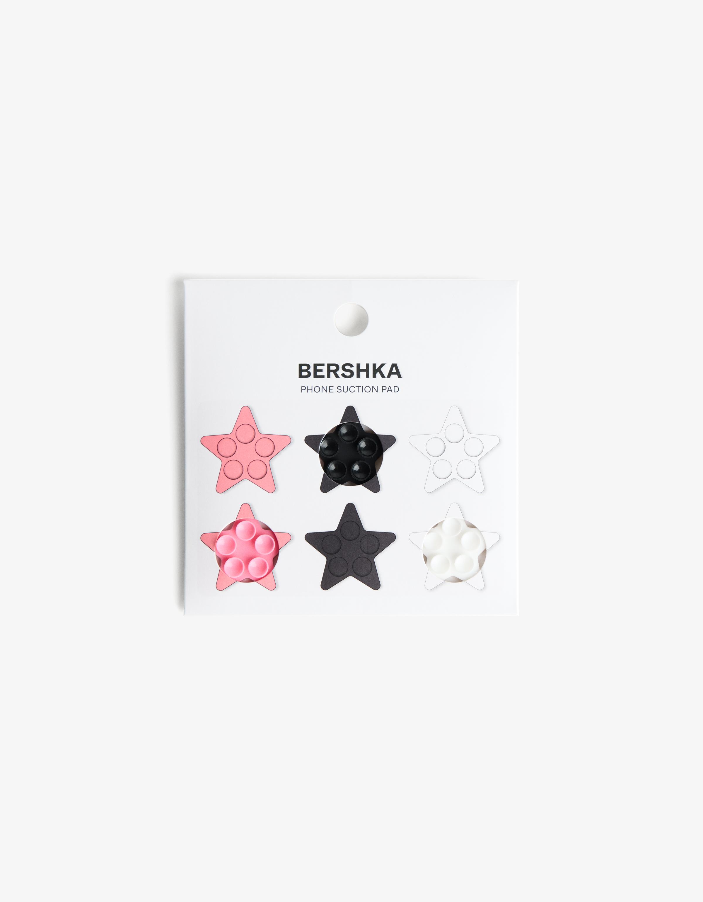 Bershka 6er-Pack Stern-Saugnäpfe Damen Rosa
