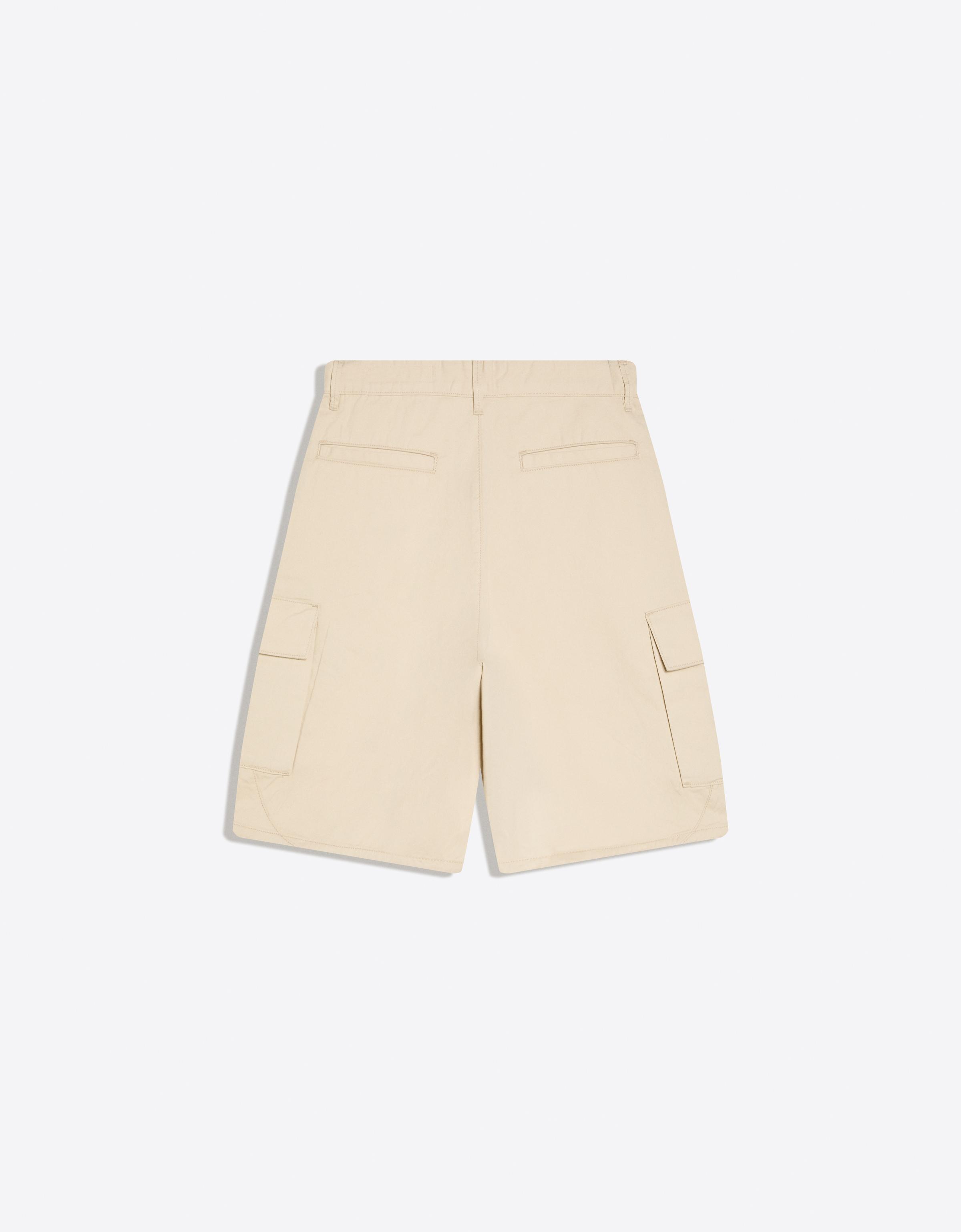 Wide cargo Bermuda shorts — Sand