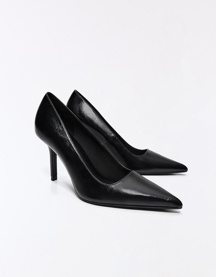 SCARPE CON TACCO ALTO-Nero