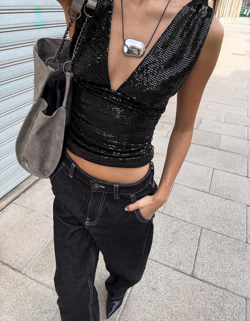 توب مجسم بغليتر وزمة-أسود