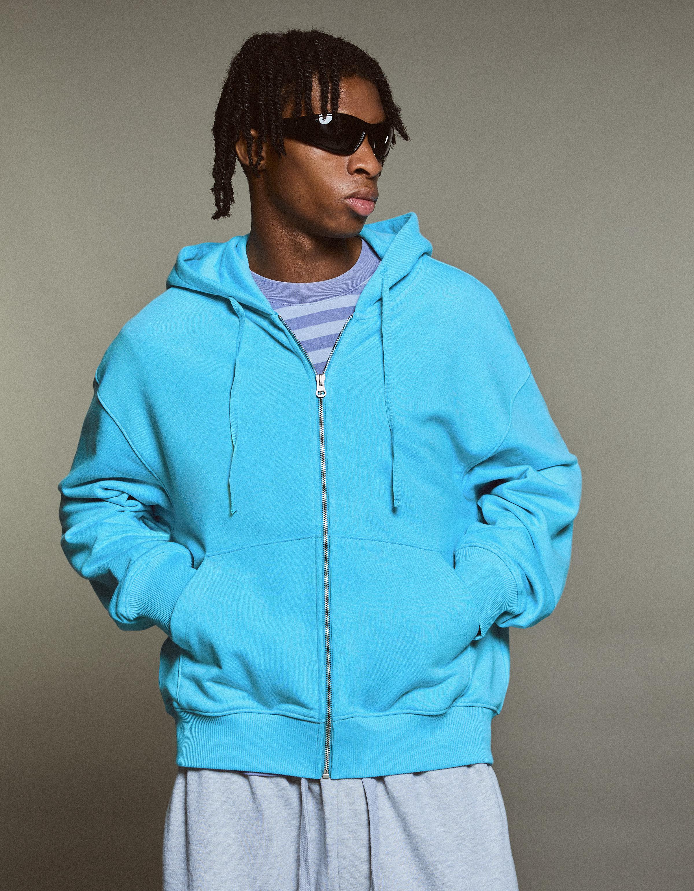 Zip-up hoodie - Men | Bershka