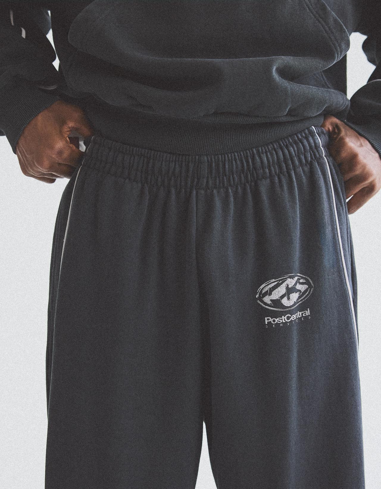 Washed baggy trousers — Grey