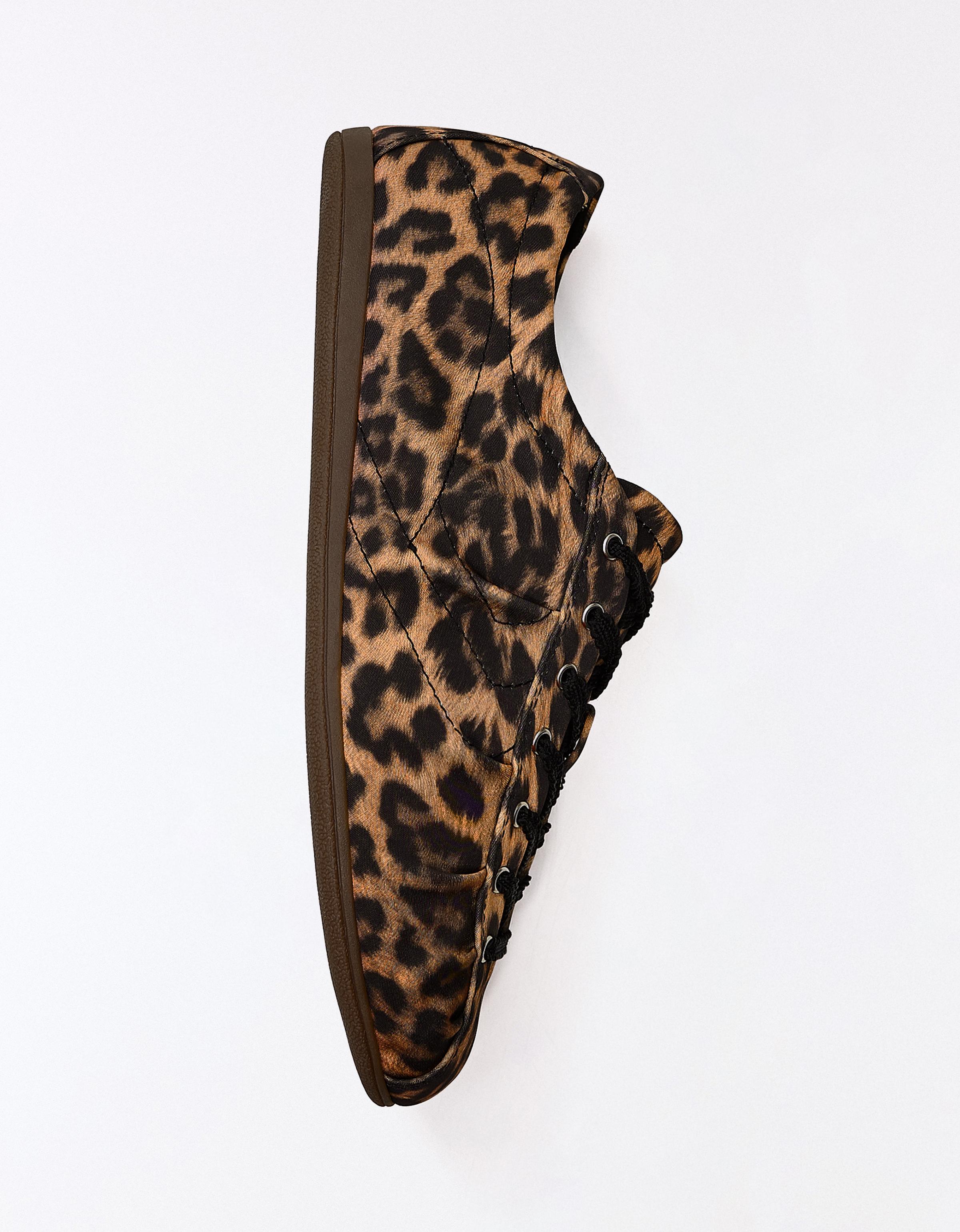 Leopard print low-profile trainers — ANIMAL PRINT