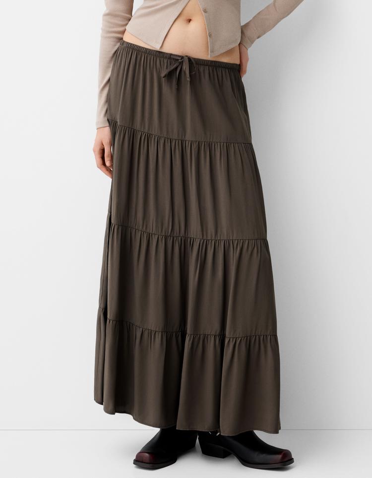 Midirok met elastiek in de taille