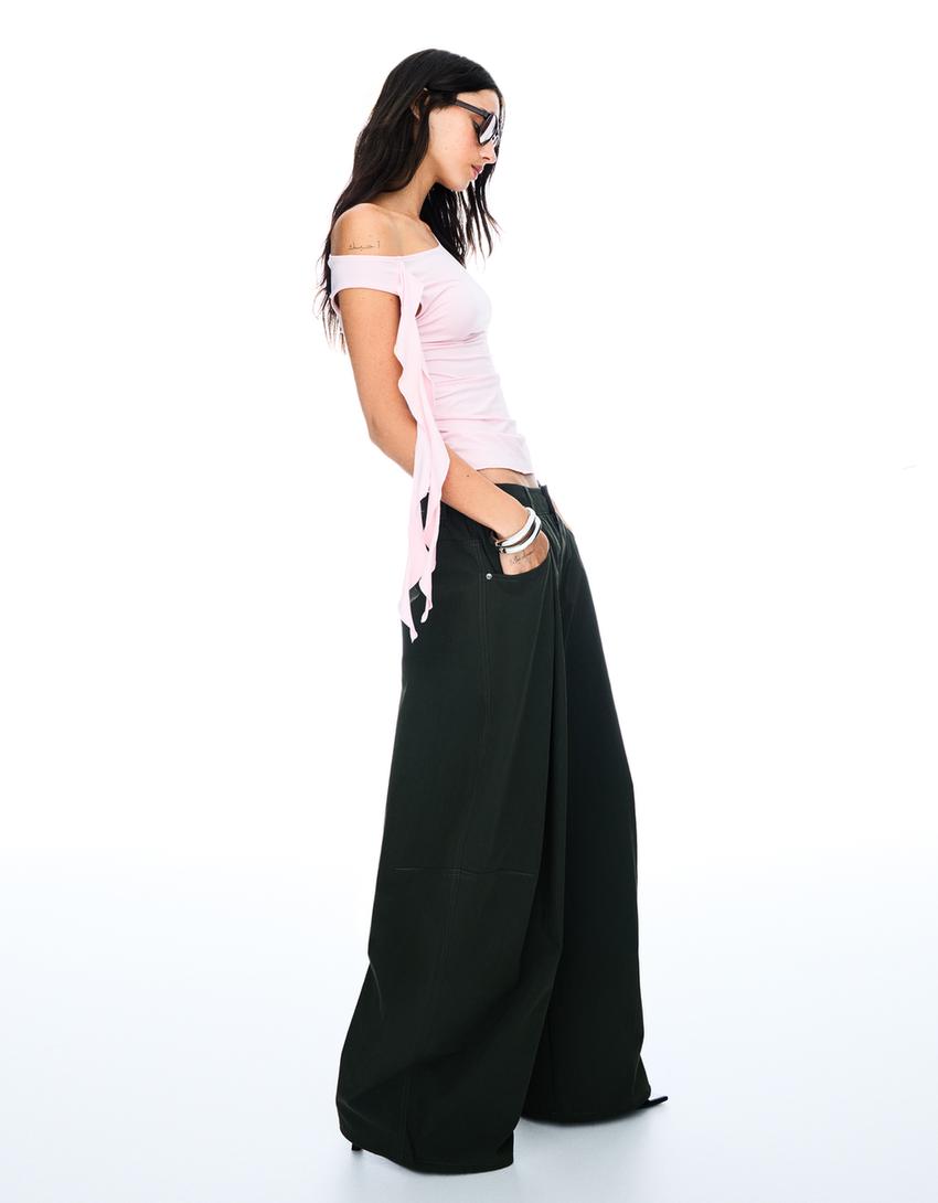 Camiseta sin mangas lazada-Rosa-0