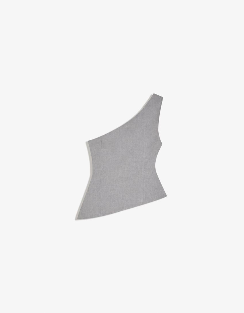 Asymmetric top-Grey