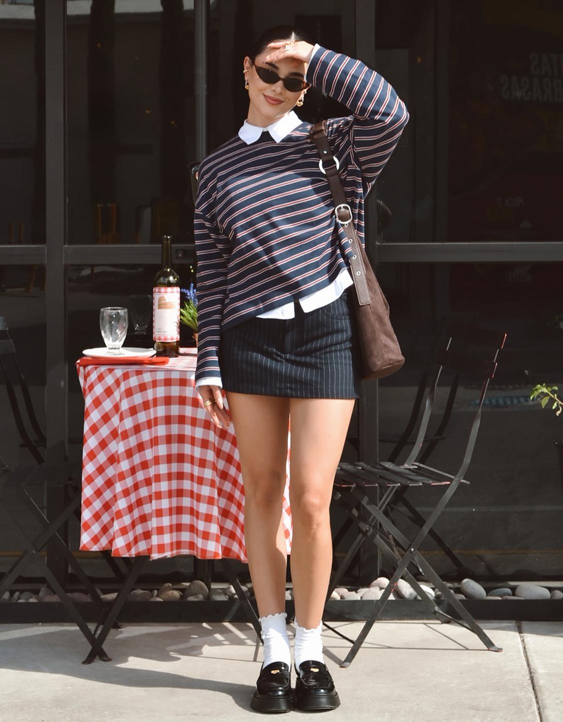 Printed long sleeve T-shirt