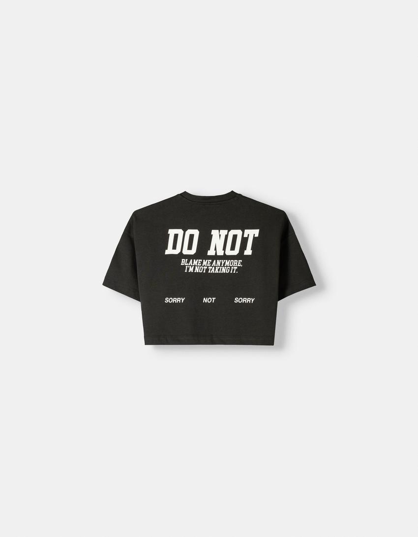 Camiseta manga corta print-Negro-6