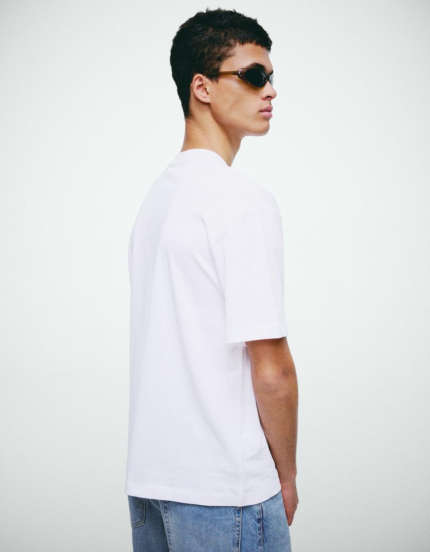 T-shirt relaxed fit imprimé GORILLAZ-Blanc cassé