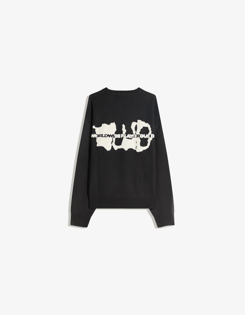Camisola estampada-Preto
