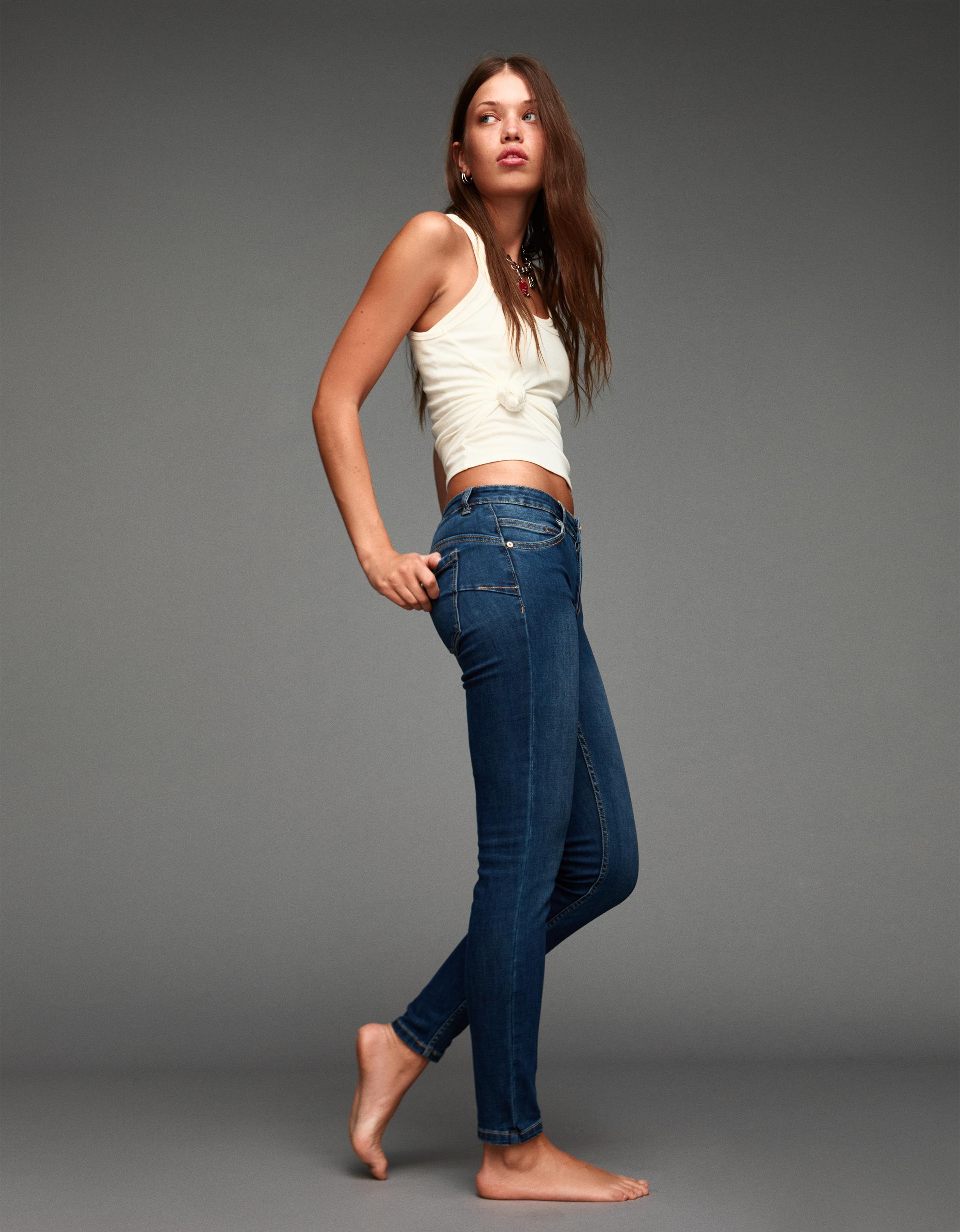 Push up orta bel skinny fit jean - Görsel 14