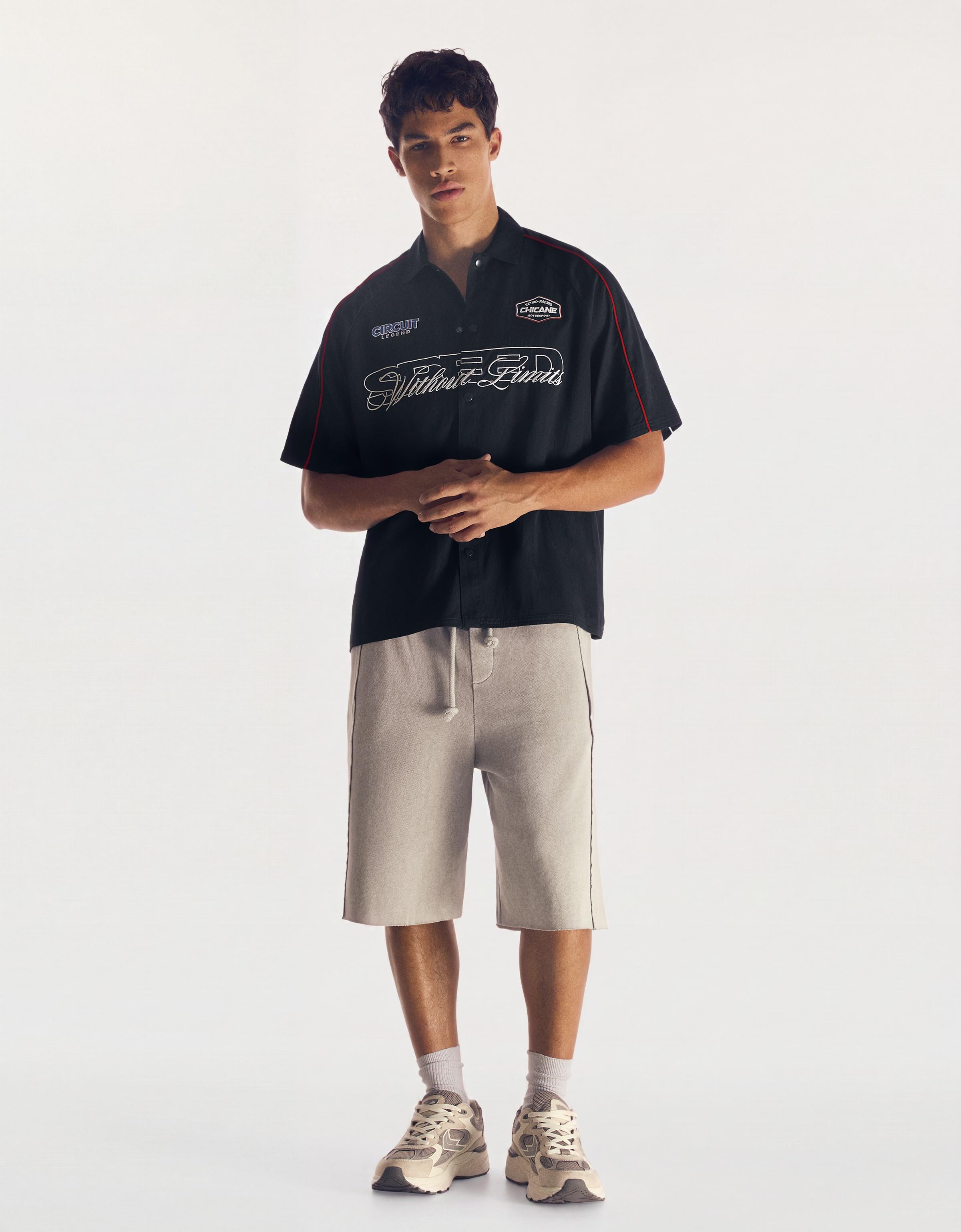 Short sleeve racing shirt — Navy