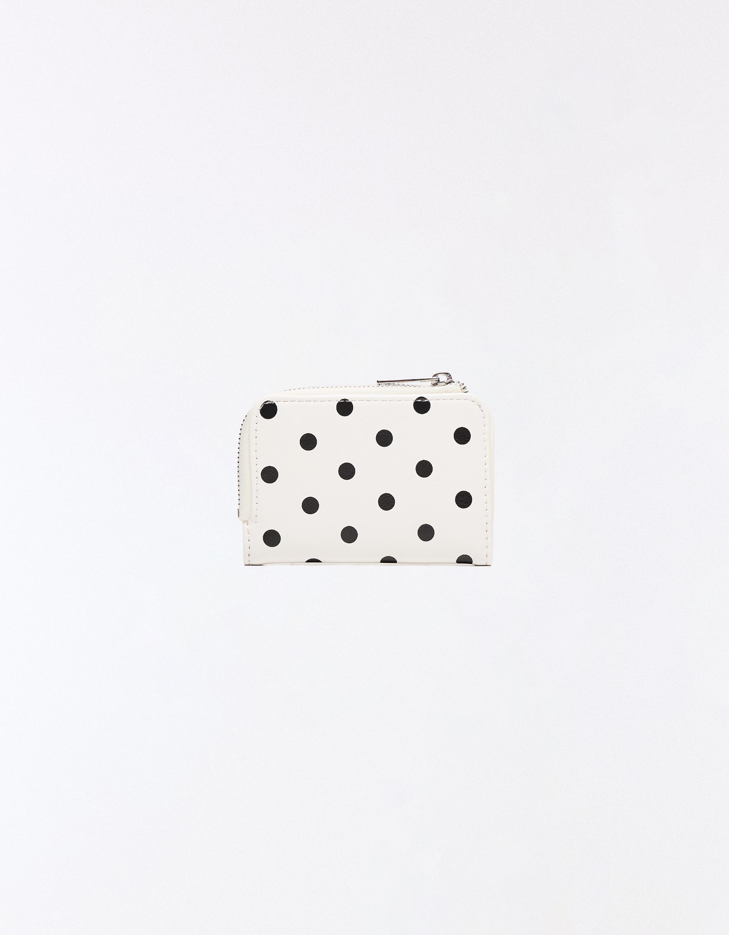 Polka dot purse — White