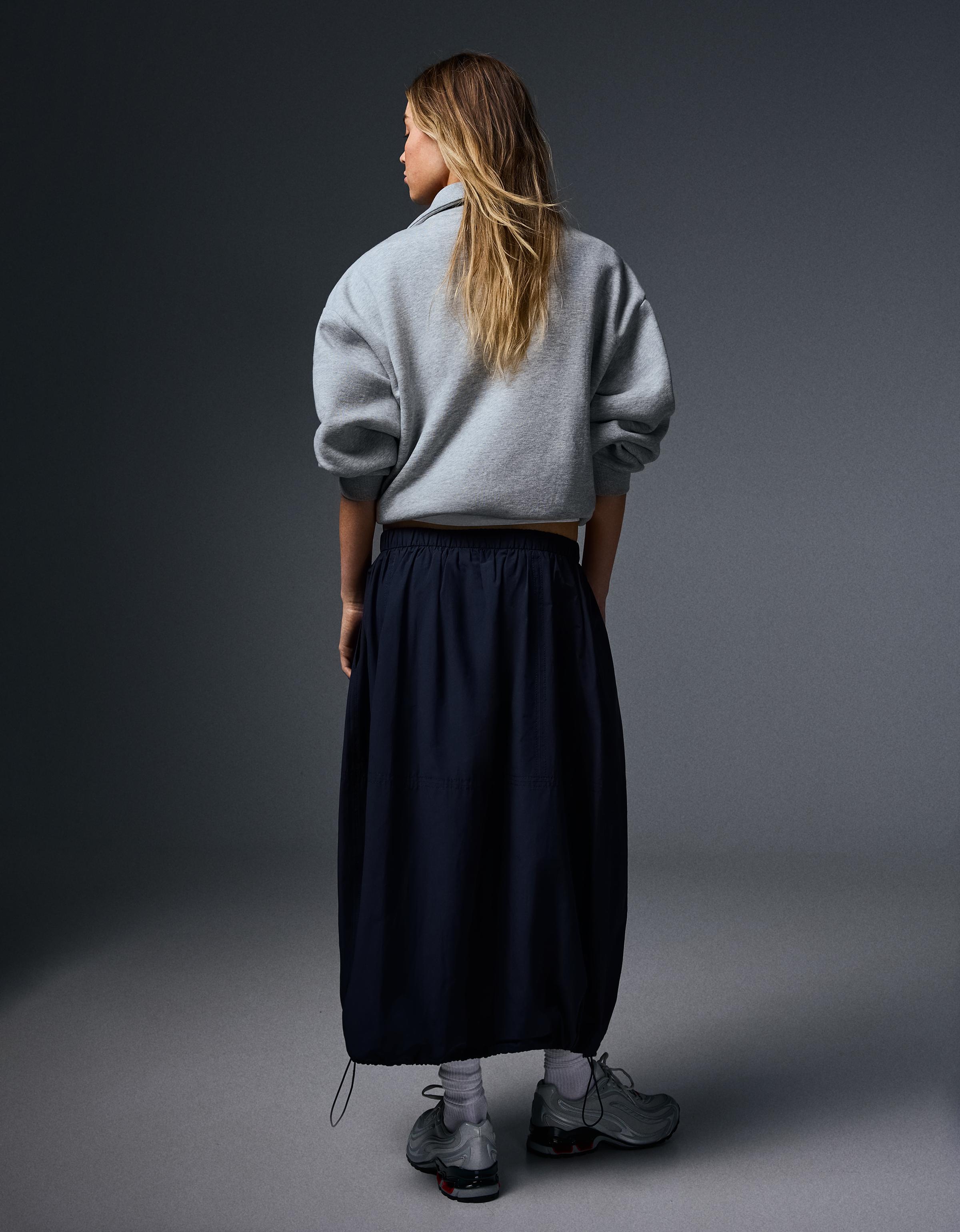Parachute midi skirt — Navy