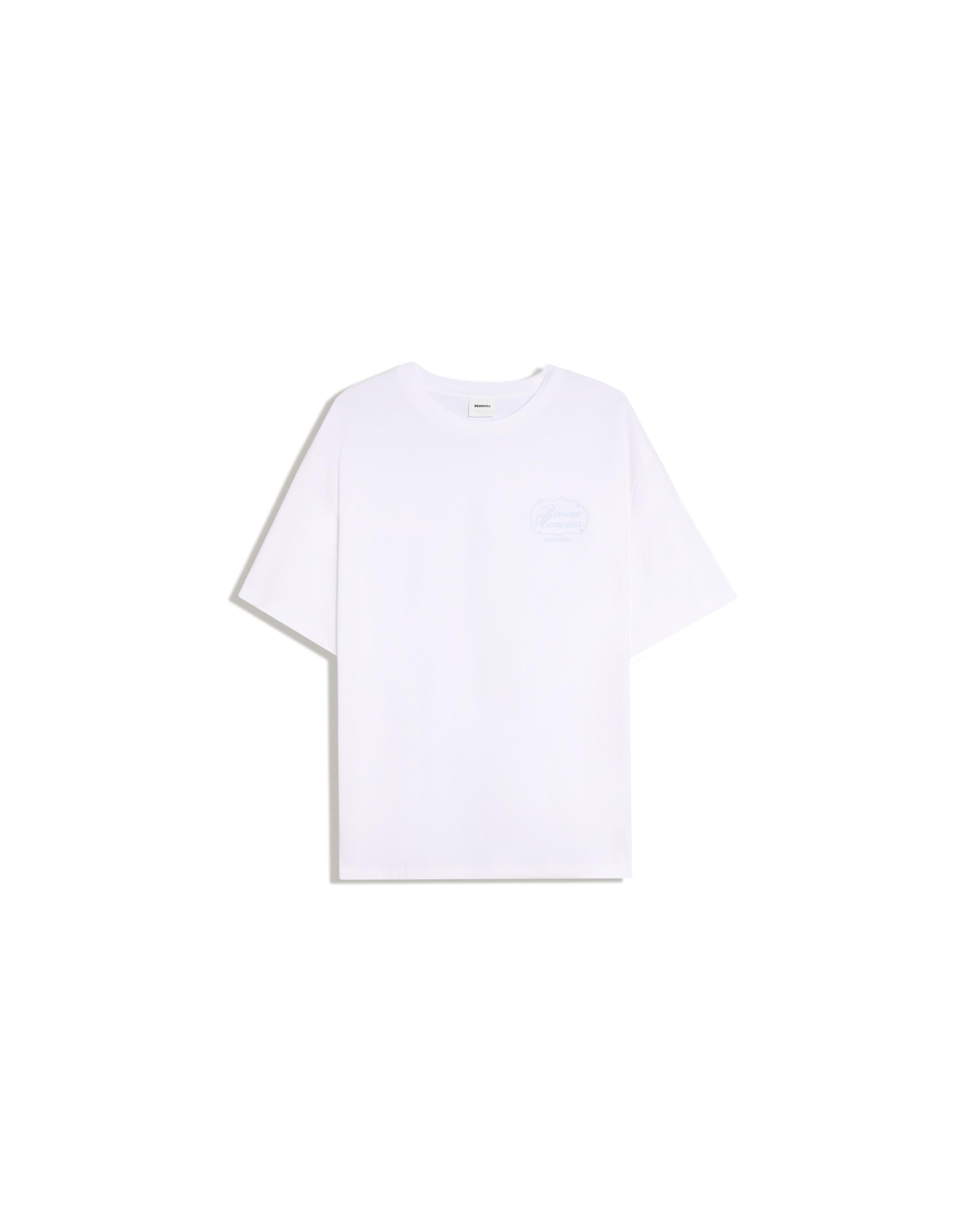 Bershka Kısa kollu baskılı tişört görsel 5