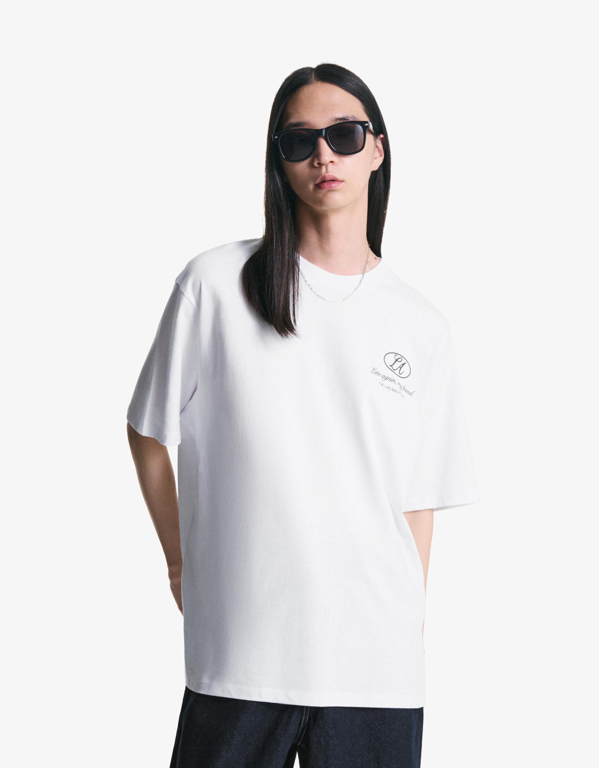 Bond Brothers Camicia Bianca In Lino Bershka 2025 Magliette Best