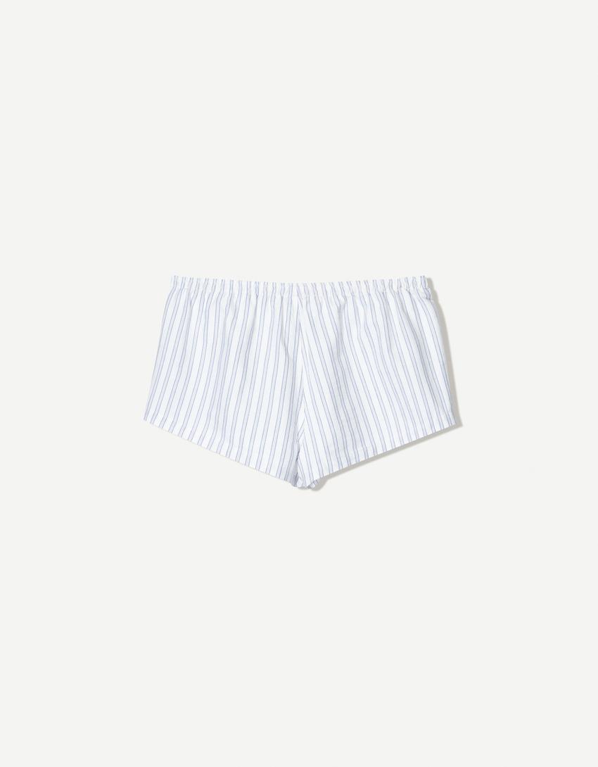 Short mini botones-Blanco
