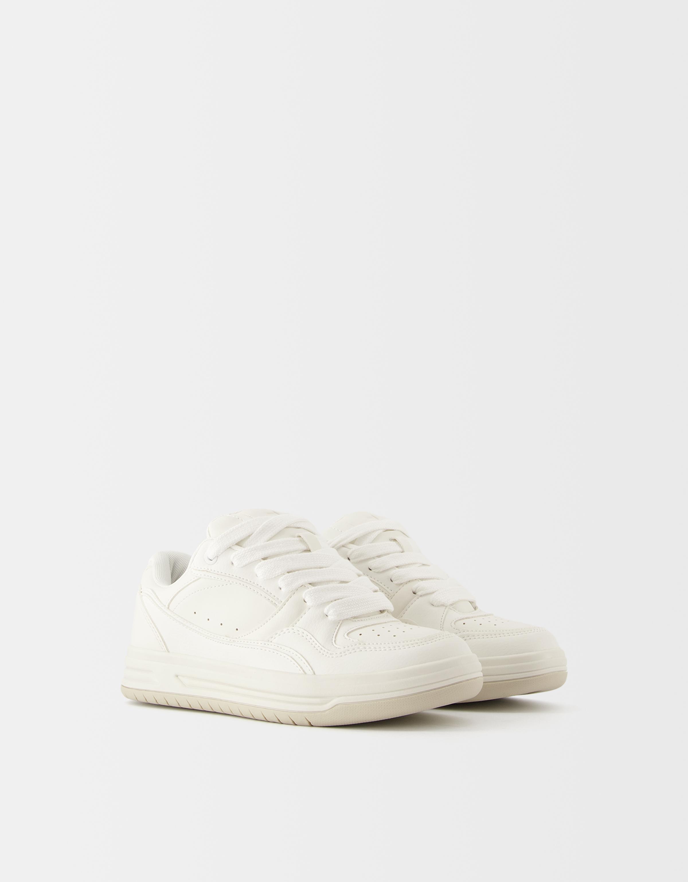 Bershka Sneaker Mit Mehreren Einsätzen Damen 36 Weiss