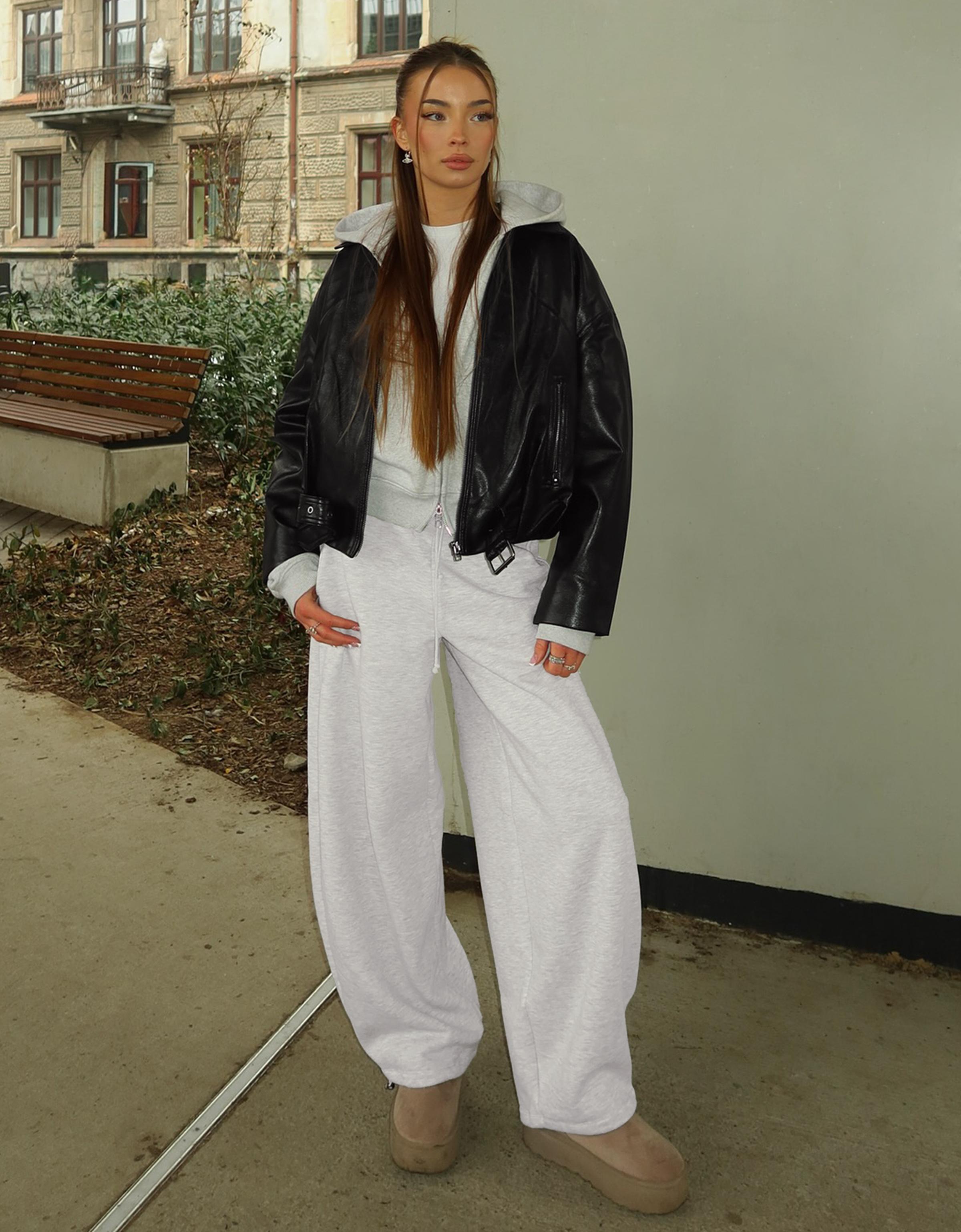 Stoperli barrel fit şardonlu pantolon - Görsel 90