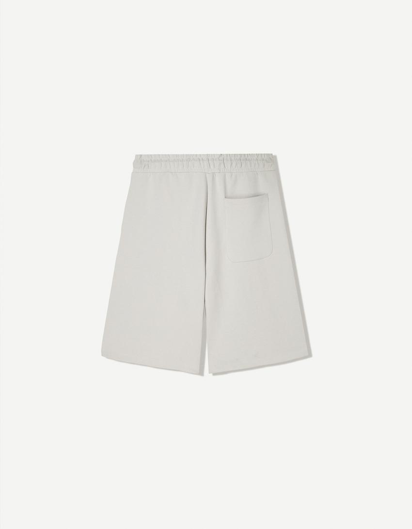 Interlock Bermuda shorts-Stone