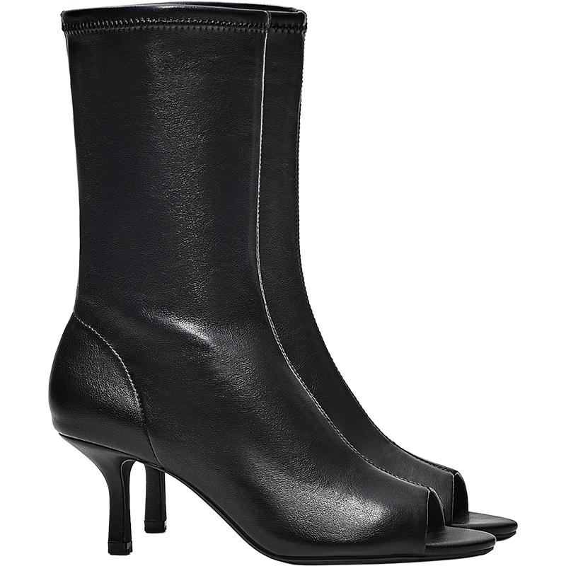 Bershka Peep Toe Topuklu Bot görsel 4