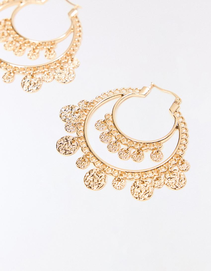 Pendientes medallas-Oro