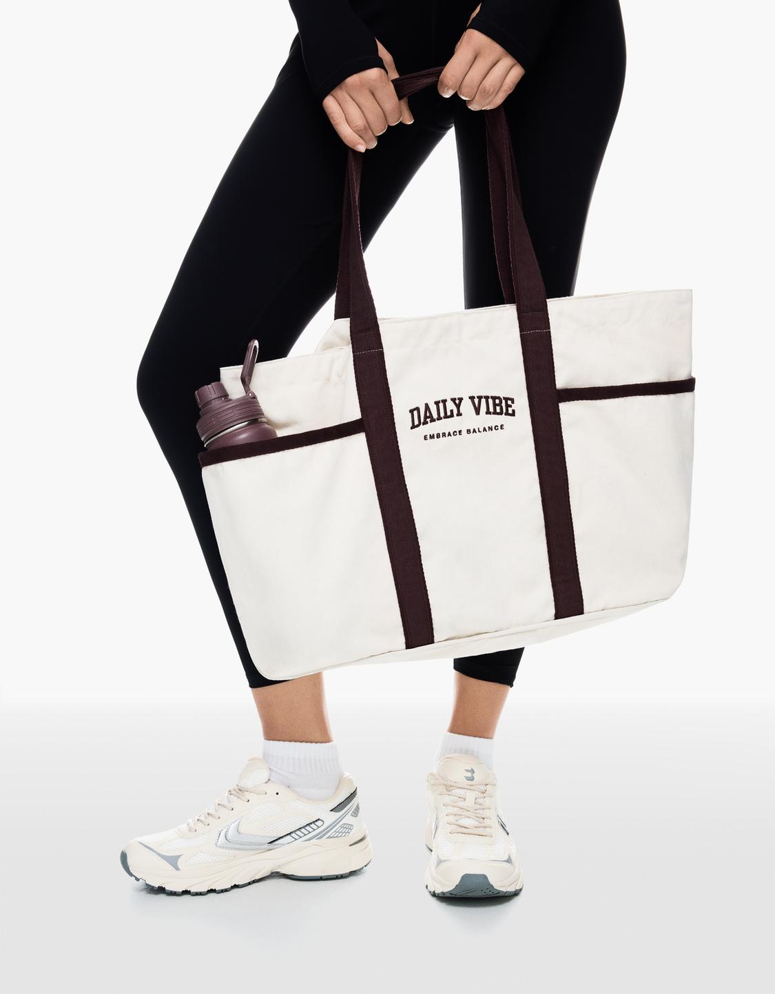 Embroidered tote bag