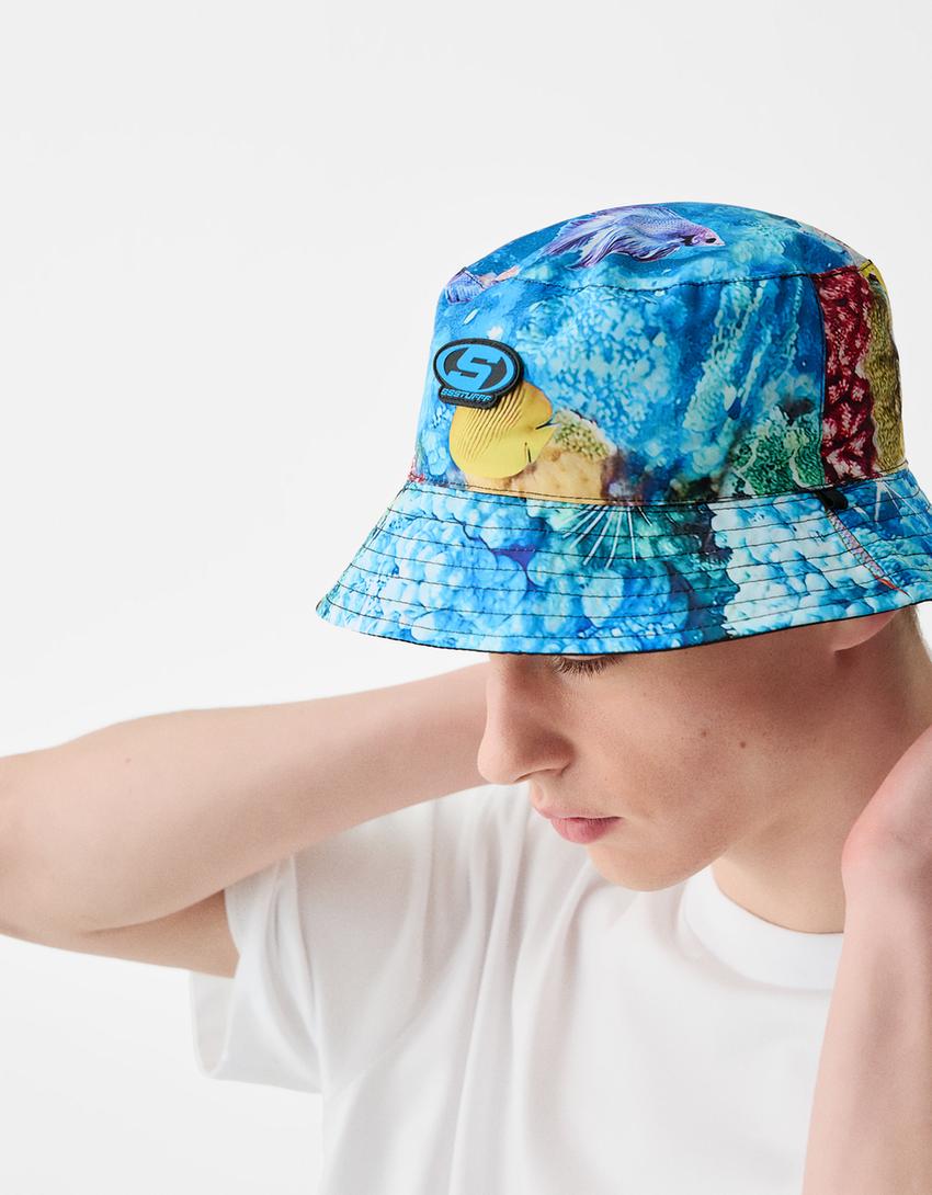 Chapeau bob BERSSSHKA X SSSTUFFF réversible-Noir-3