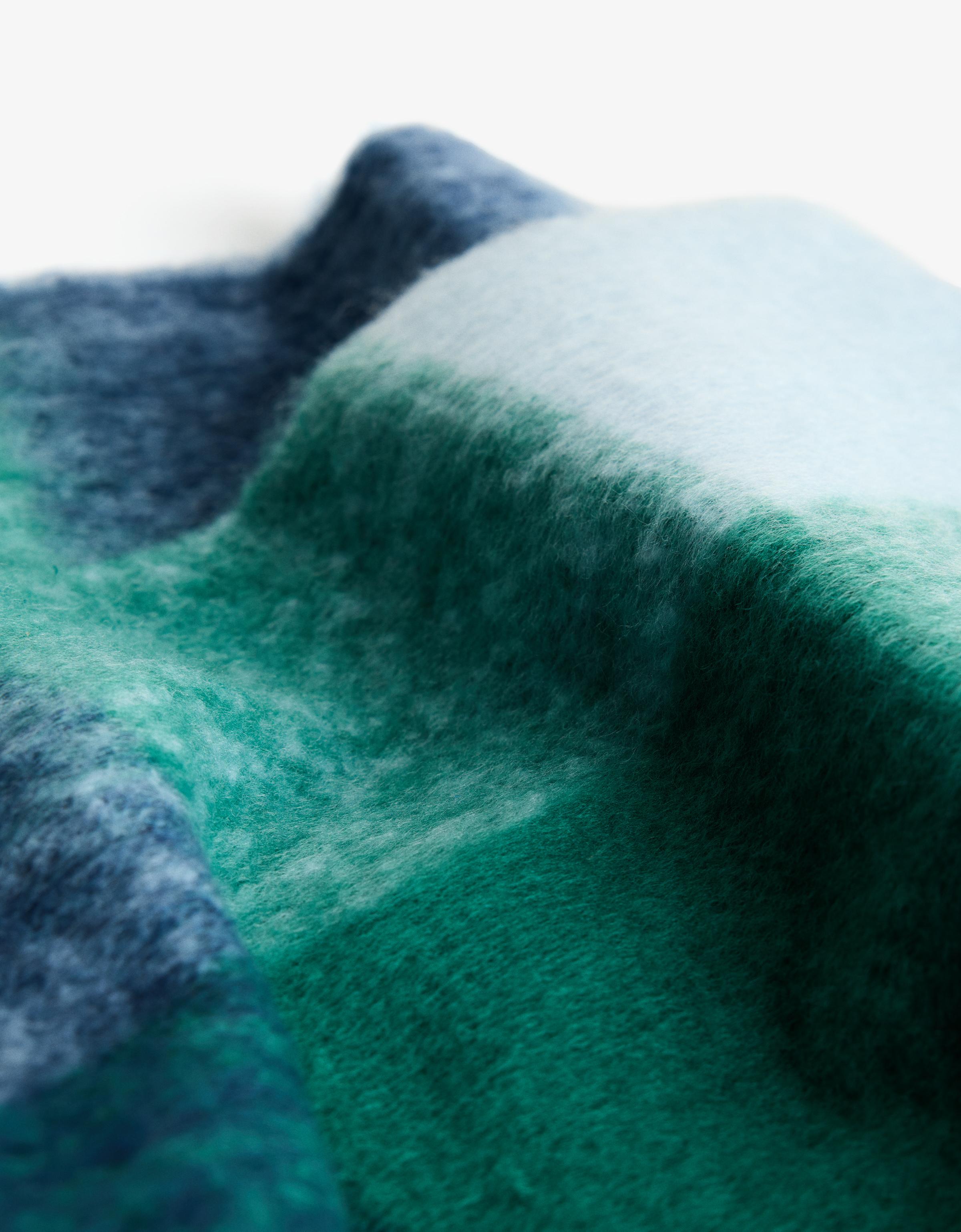 Checked scarf — Green