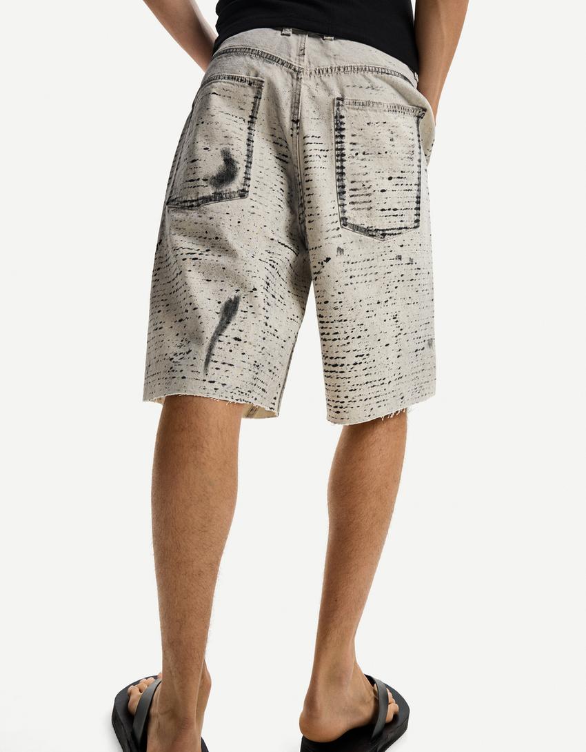 Skater Bermuda shorts-Sand-2