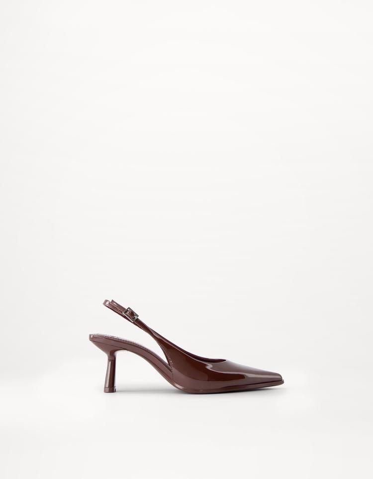 Kitten-Absatzschuhe mit offener Ferse