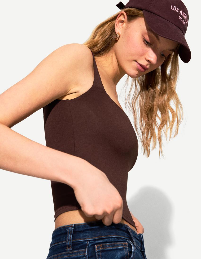 Strappy top-Brown
