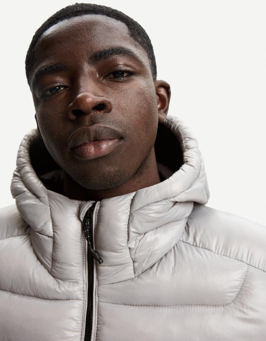 Lightweight puffer jacket-Grey