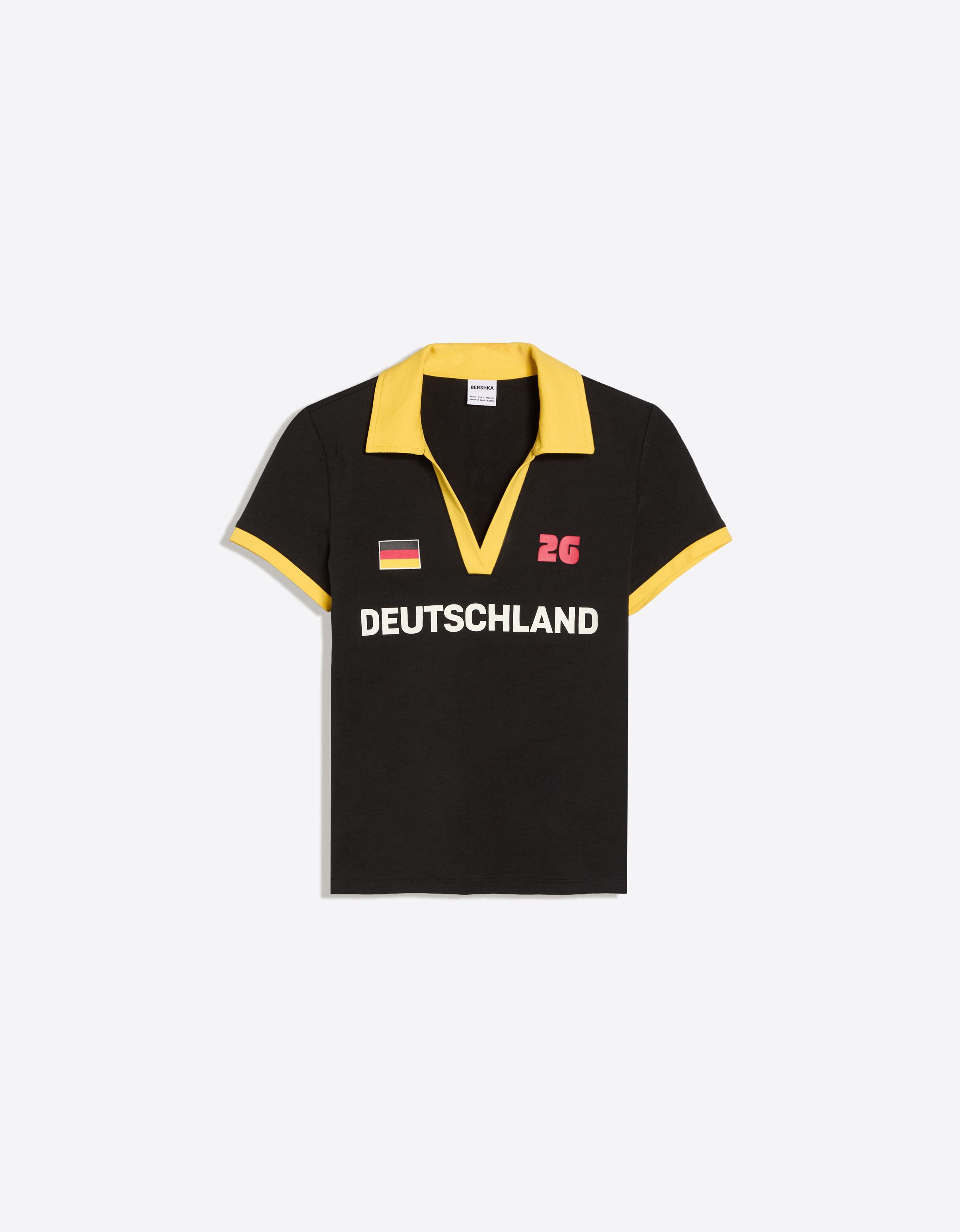 Fitted Germany FIFA WORLD CUP™ polo shirt — Black