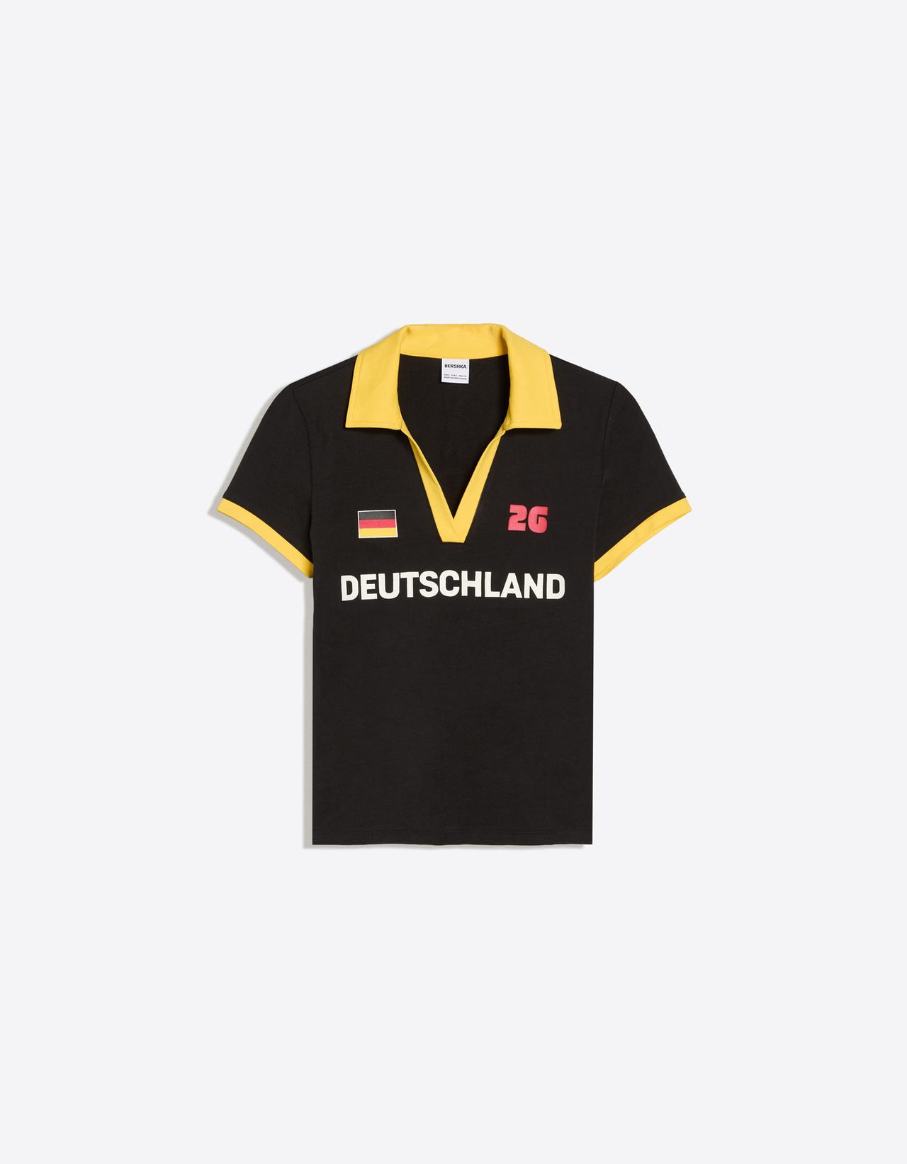Fitted Germany FIFA WORLD CUP™ polo shirt — Black
