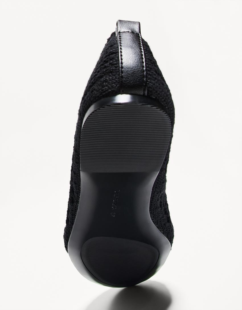 Braided ballet flats-BLACK-2