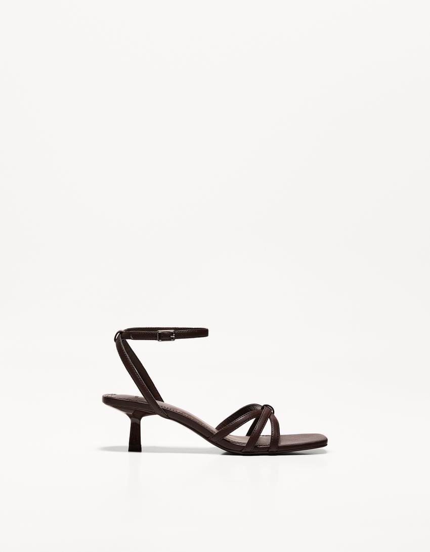 Strappy heeled sandals