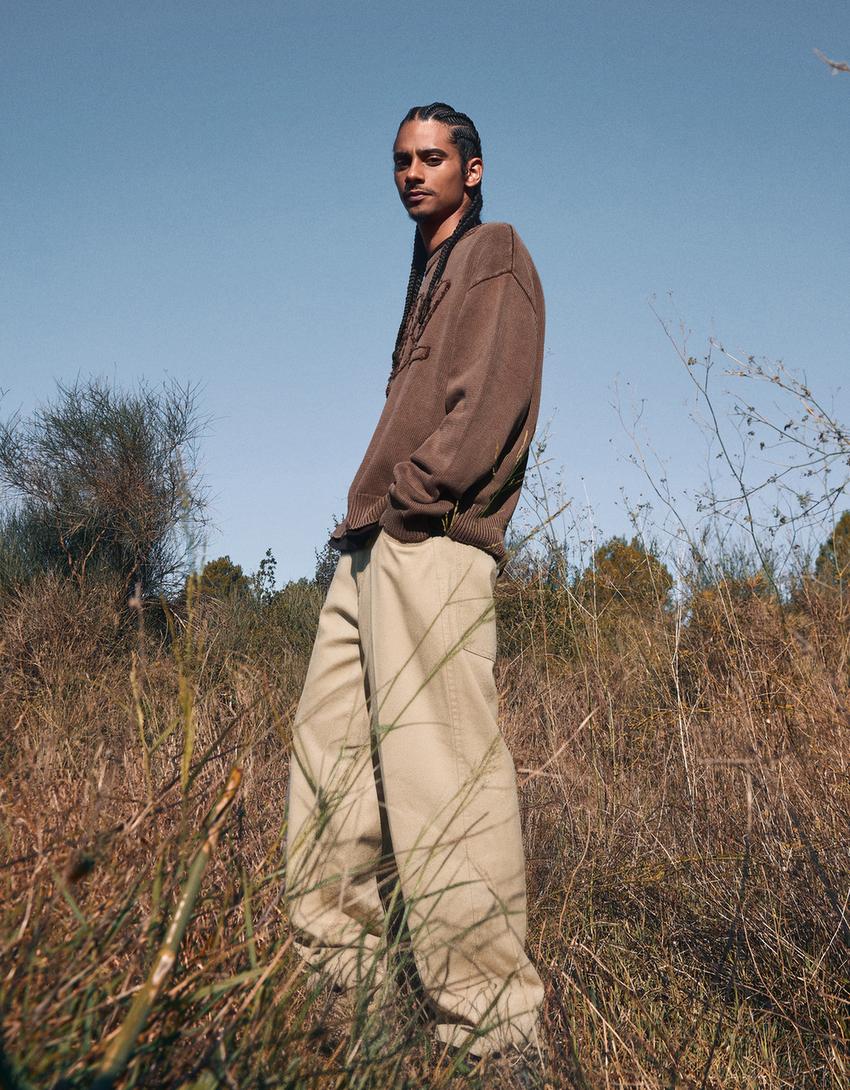 Jersey parche-Marrón